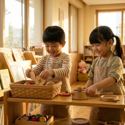 廚房扮演角的鍋碗瓢盆各就各位，和小夥伴一起合作最快。