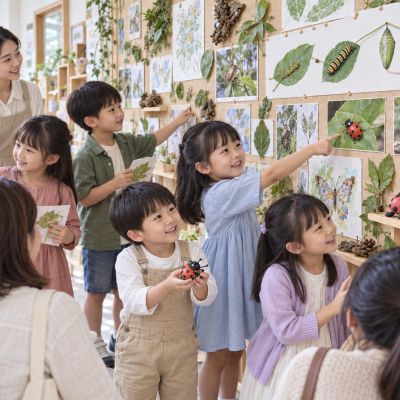 今天換我們帶家人參觀：孩子向家人介紹最喜歡的發現，為昆蟲探索留下自信的結尾。