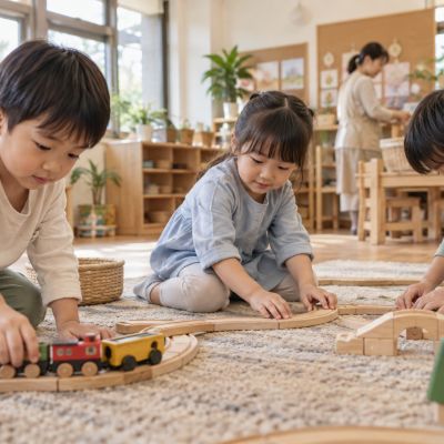一條軌道接著一條軌道，小火車載著想像力出發。